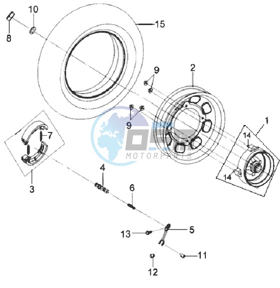 REAR WHEEL / CENTRAL STAND