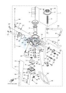 YFZ450 YFZ450D (1PD5 1PD6) drawing CARBURETOR