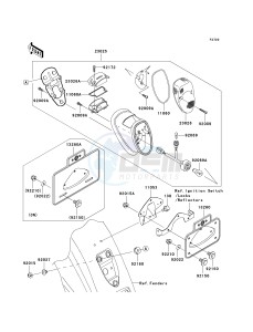 VN 1600A A[VULCAN 1600 CLASSIC] (A1-A3) [VULCAN 1600 CLASSIC] drawing TAILLIGHT-- S- -