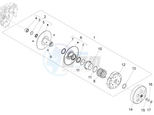 LX 125 4T 3V ie Taiwan drawing Driven pulley