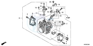 TRX500FPMD TRX500FPM Australia - (U) drawing THROTTLE BODY