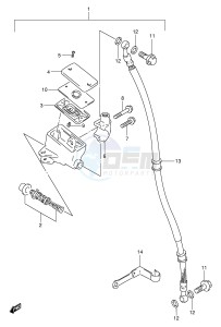 TU250X (E2) drawing FRONT MASTER CYLINDER