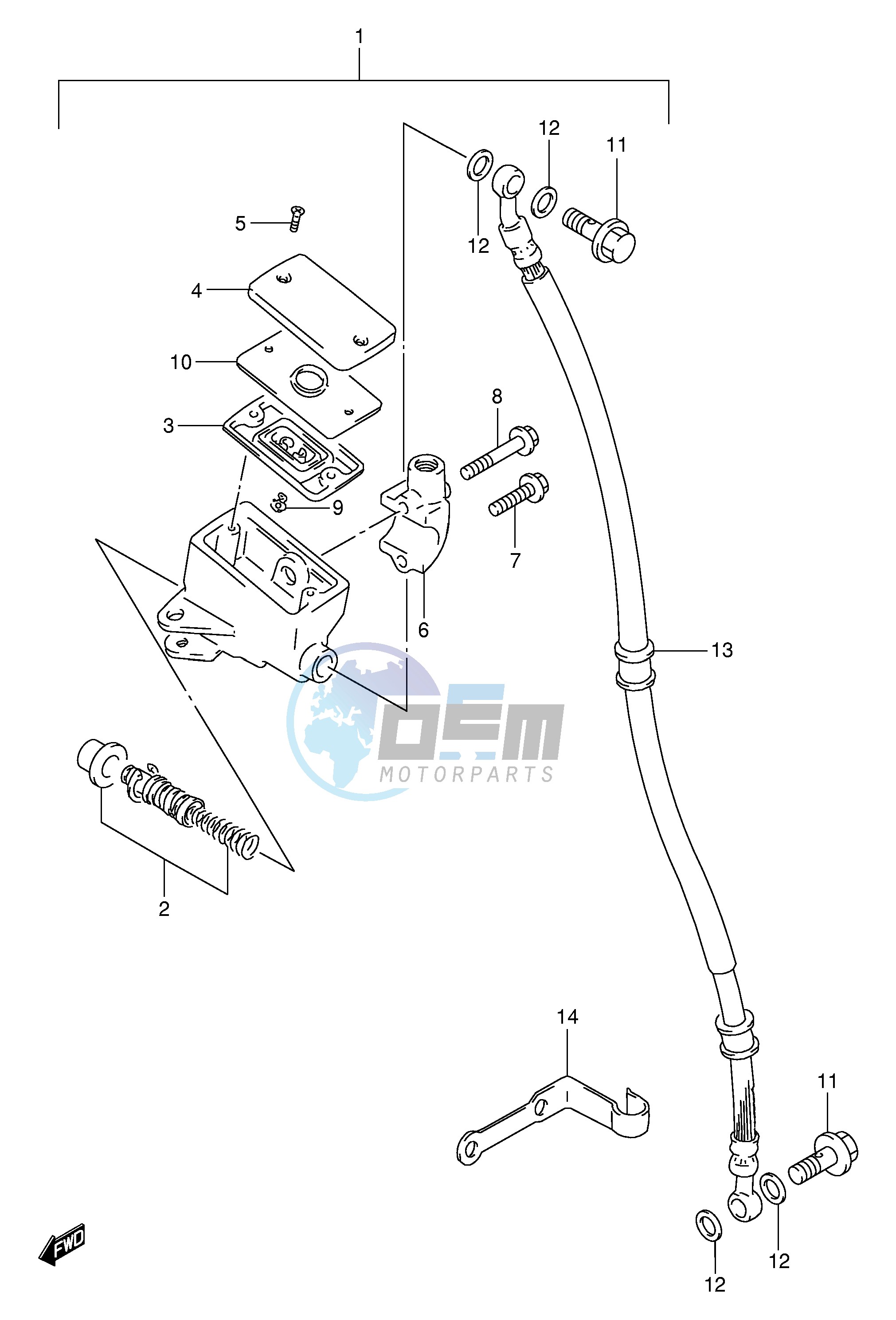 FRONT MASTER CYLINDER