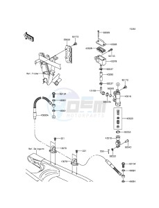 KLX250 KLX250SGF XX (EU ME A(FRICA) drawing Rear Master Cylinder