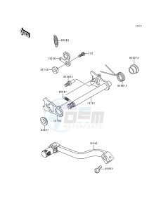 KX 80 R [KX80] (R6-R7) [KX80] drawing GEAR CHANGE MECHANISM