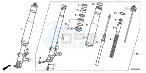 CBR1000RR9 UK - (E / MK) drawing FRONT FORK