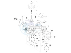 Primavera 50 4T-2V 25 kmh (EMEA) drawing Carburetor's components