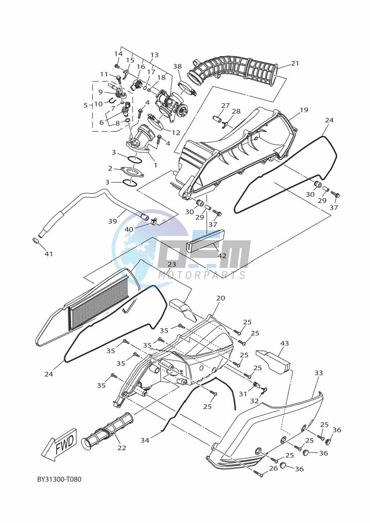 REAR BRAKE CALIPER