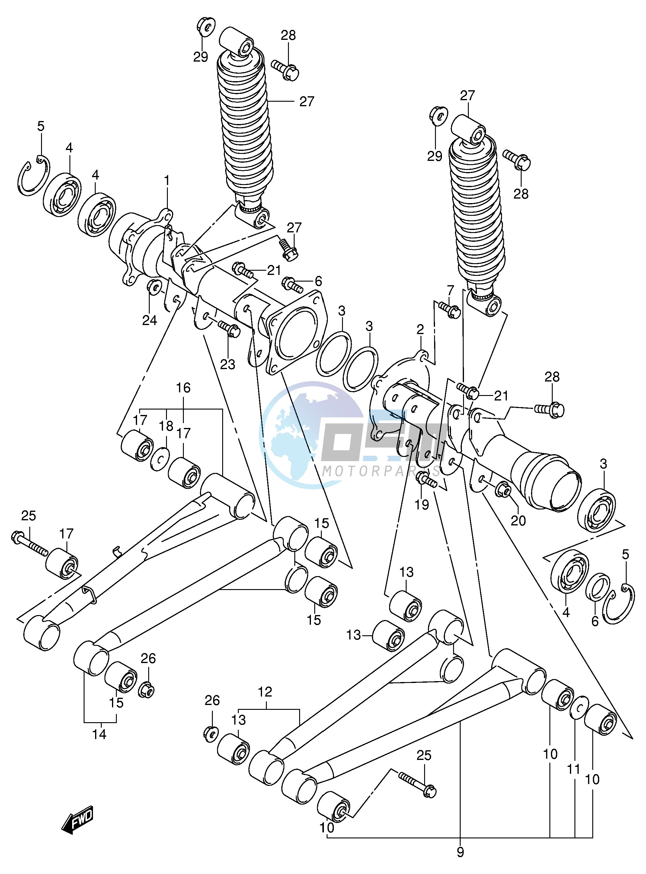 REAR AXLE HOUSING (MODEL K1 K2)