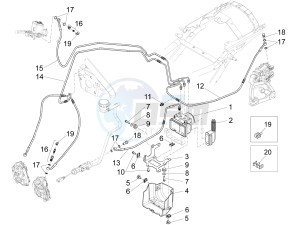 California 1400 Corazzieri 1380 drawing ABS Brake system