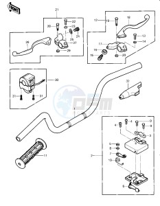 KLT 250 A [KLT250] (A2) [KLT250] drawing HANDLEBAR -- 83 A2- -