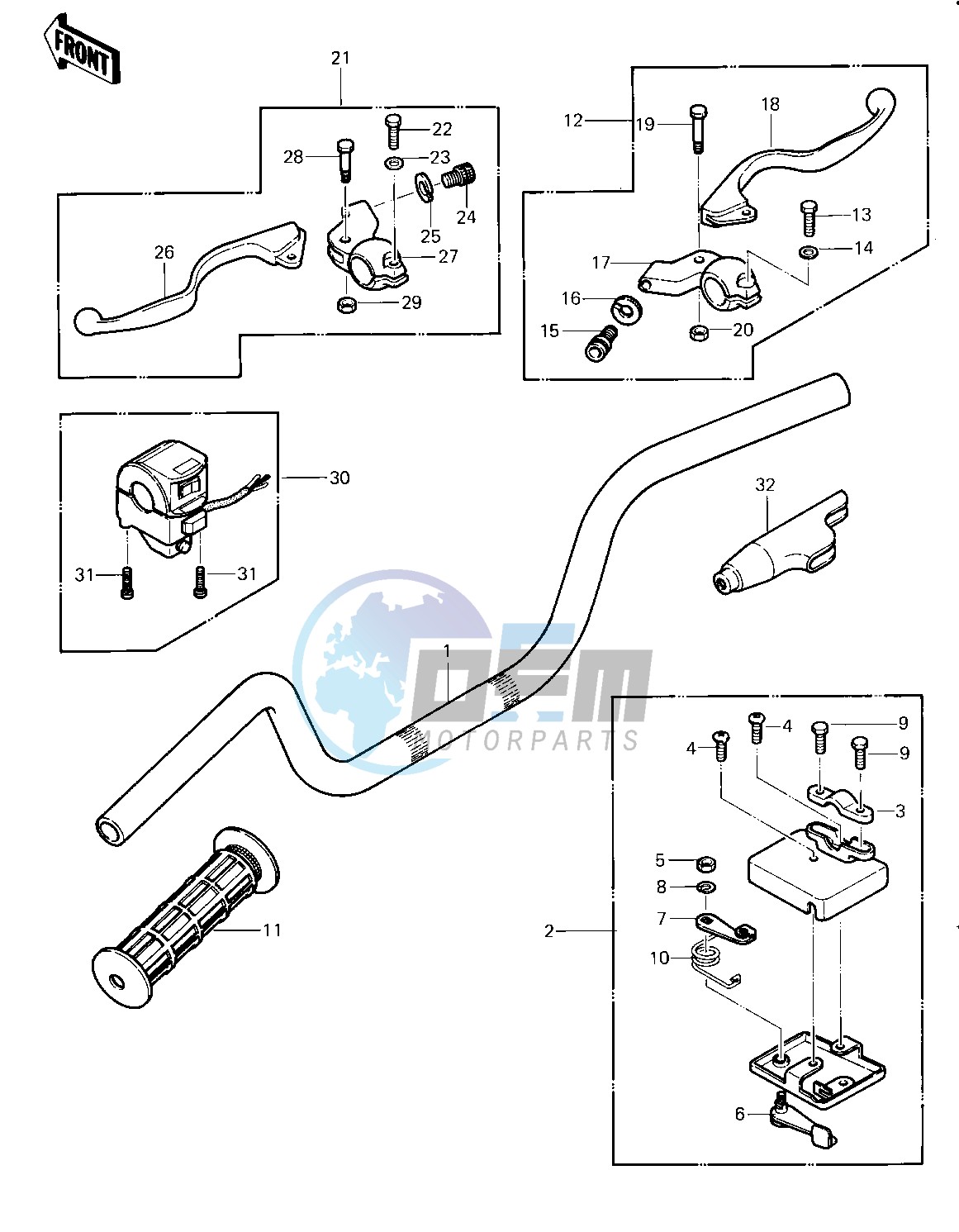 HANDLEBAR -- 83 A2- -