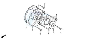 CBR1000F drawing LEFT CRANKCASE COVER