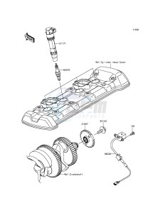 VERSYS 1000 KLZ1000BGF FR GB XX (EU ME A(FRICA) drawing Ignition System