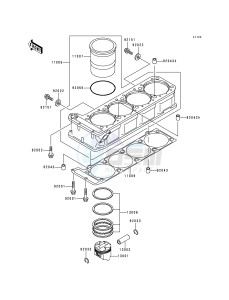 ZR 1100 C [ZRX1100] (C3-C4) drawing CYLINDER_PISTON-- S- -