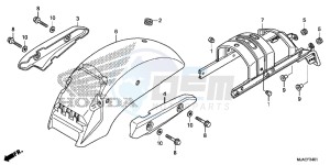 VT750C2SE Shadow - VT750C2S-E UK - (E) drawing REAR FENDER (VT750C2B/ C2S)