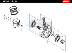 TANGO-125-E4-BLACK drawing CRANKSHAFT-PISTON