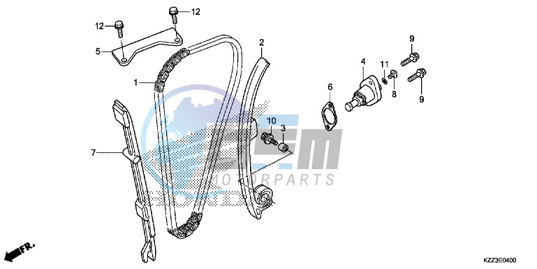 CAM CHAIN/TENSIONER