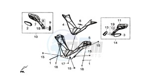 JOYMAX 300I drawing COWLING HANDLEBAR