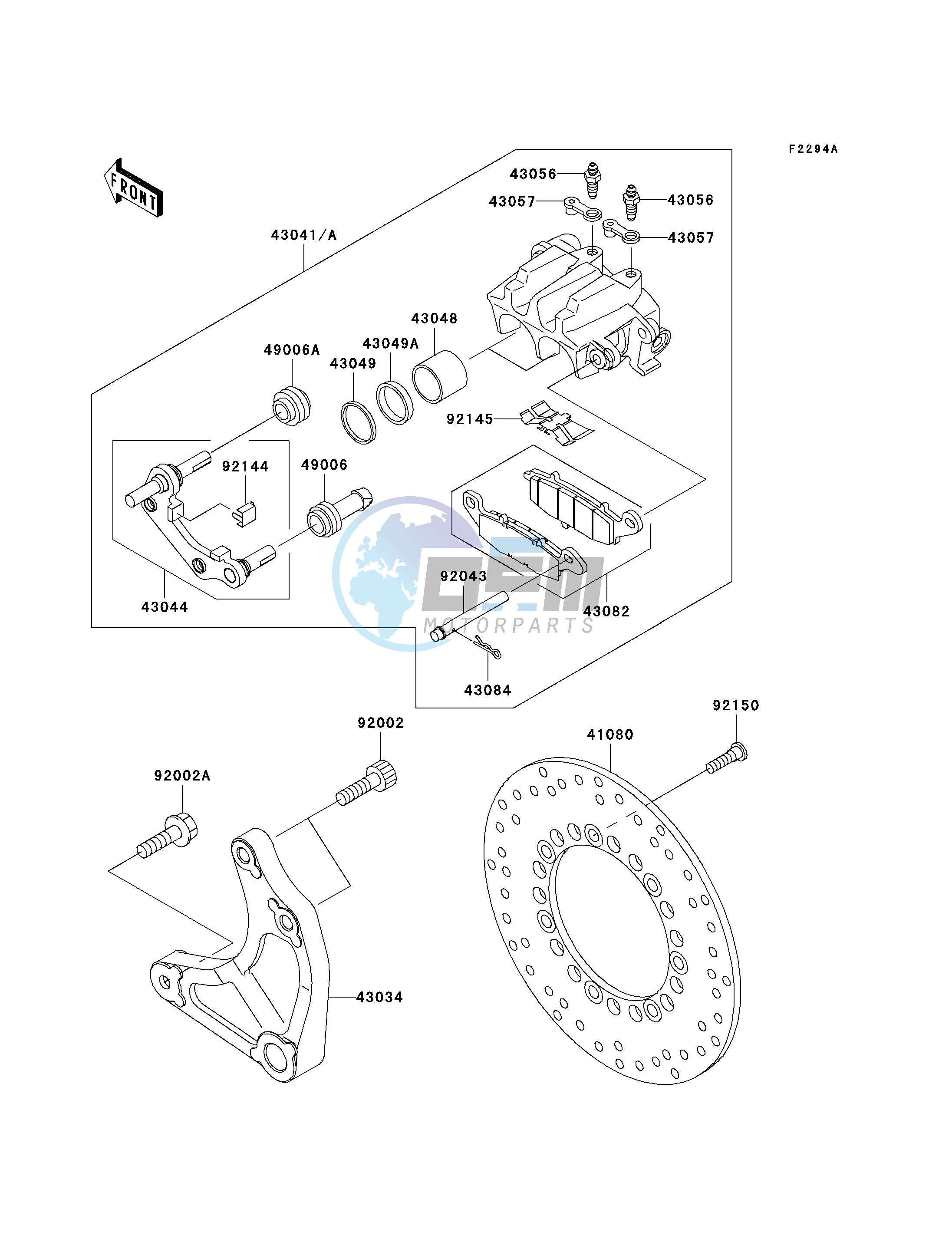 REAR BRAKE-- VN1500-E4 - E6- -