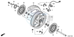 GL18009 SI / AB NAV - (SI / AB NAV) drawing FRONT WHEEL