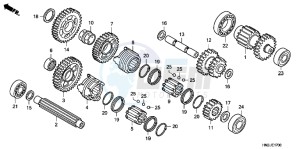 TRX500FAC drawing TRANSMISSION