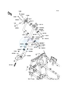 KVF750 4x4 KVF750LCF EU GB drawing Steering Shaft