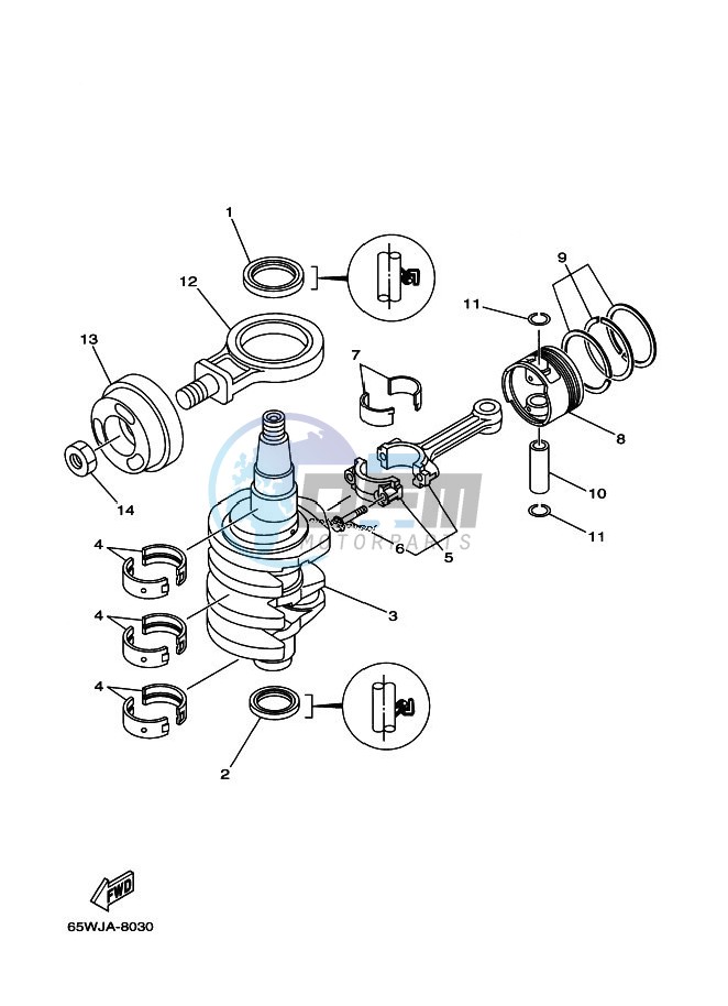 CRANKSHAFT--PISTON