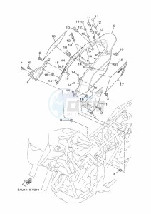 XTZ690 TENERE 700 (BFF2) drawing SIDE COVER