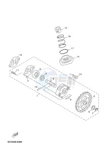 NS50 NS50F NITRO 4T (1GB6 1GB6) drawing OIL PUMP