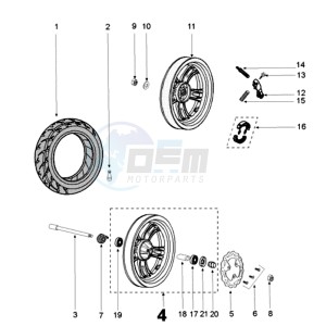 KISBEE MX drawing WHEELS