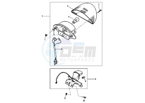 YQ AEROX 100 drawing TAILLIGHT