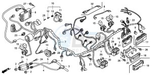 FJS600D 400 SILVER WING drawing WIRE HARNESS