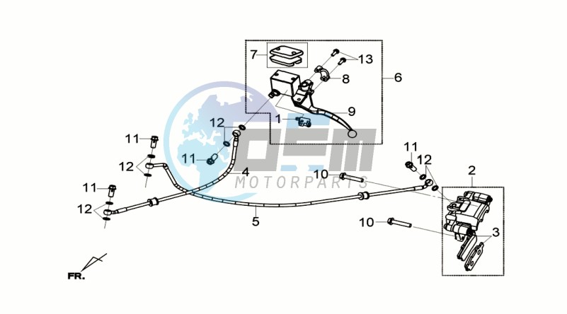 REAR BRAKE CALIPER / BRAKE MOUNT