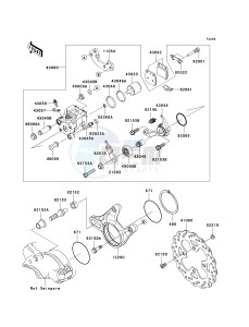 KSF 450 B [KFX450R MONSTER ENERGY] (B8F-B9FB) B8FA drawing REAR BRAKE