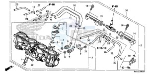 CB650FAE CB650FA 2ED drawing THROTTLE BODY