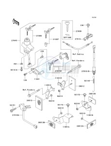 ZX 1200 B [NINJA ZX-12R] (B1-B4) [NINJA ZX-12R] drawing IGNITION SWITCH_LOCKS_REFLECTORS