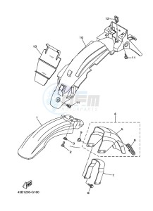 YBR125EGS (43BK) drawing FENDER