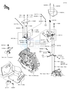 MULE SX 4x4 KAF400HHF EU drawing Control