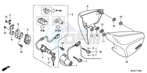 VT750C9 Korea - (KO / MK) drawing SIDE COVER