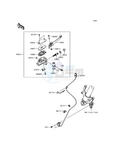 Z800 ABS ZR800BDS FR GB XX (EU ME A(FRICA) drawing Front Master Cylinder