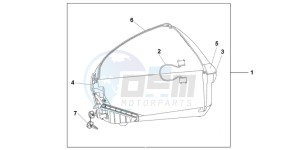 CBF1000FB drawing 45L TOP BOX NIGHTSTAR BLACK