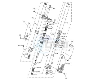 YZ F 250 drawing FRONT FORK