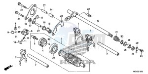 VFR1200XC drawing GEARSHIFT DRUM (VFR1200X)