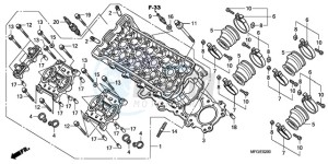 CB600FAA Europe Direct - (ED / ABS 25K) drawing CYLINDER HEAD