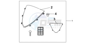 CBR1000RR9 France - (F / MME) drawing WINDSCREEN