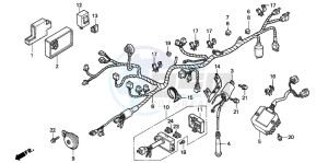 NX500 DOMINATOR drawing WIRE HARNESS/ IGNITION COIL