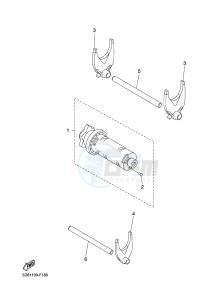 XVS1300A MIDNIGHT STAR (1CS9) drawing SHIFT CAM & FORK