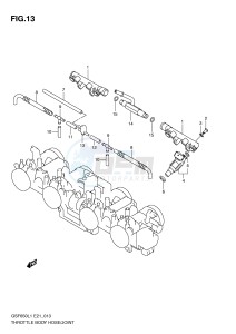 GSF650 (E21) Bandit drawing THROTTLE BODY HOSE JOINT