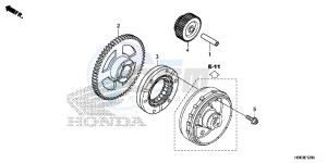 TRX500FA6H Europe Direct - (ED) drawing STARTING GEAR